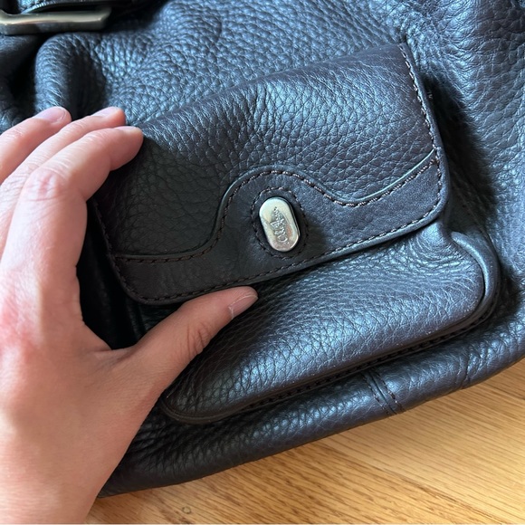 LAST CHANCE - Cole Haan Black leather boho handbag - Picture 10 of 13